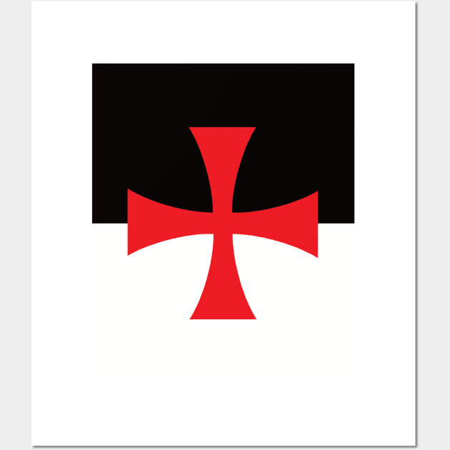 Templar Banner Wall Art by blackroserelicsshop@gmail.com